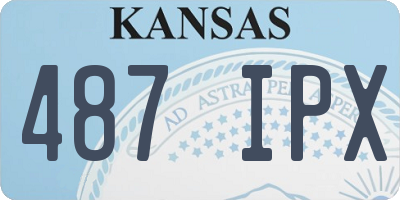 KS license plate 487IPX