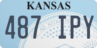 KS license plate 487IPY
