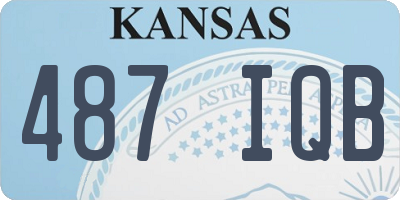 KS license plate 487IQB