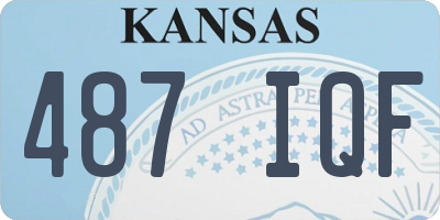 KS license plate 487IQF