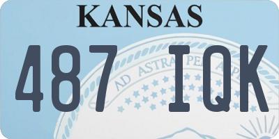 KS license plate 487IQK