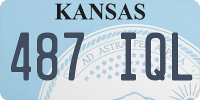 KS license plate 487IQL