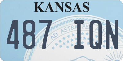 KS license plate 487IQN
