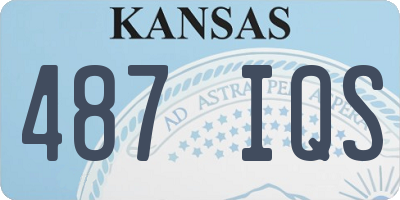 KS license plate 487IQS
