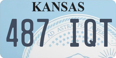 KS license plate 487IQT