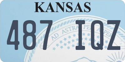 KS license plate 487IQZ