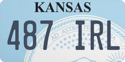 KS license plate 487IRL