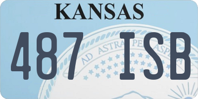 KS license plate 487ISB