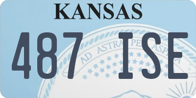 KS license plate 487ISE