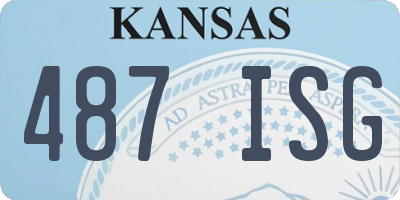 KS license plate 487ISG