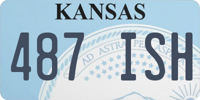 KS license plate 487ISH