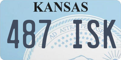 KS license plate 487ISK