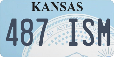 KS license plate 487ISM