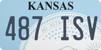 KS license plate 487ISV