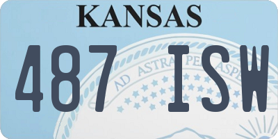 KS license plate 487ISW