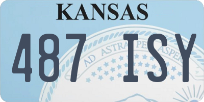 KS license plate 487ISY