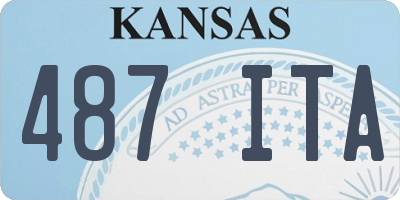 KS license plate 487ITA