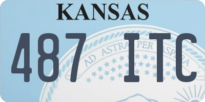 KS license plate 487ITC