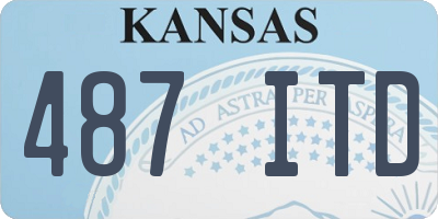 KS license plate 487ITD