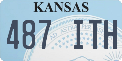 KS license plate 487ITH