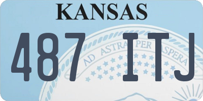 KS license plate 487ITJ