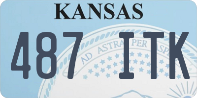 KS license plate 487ITK