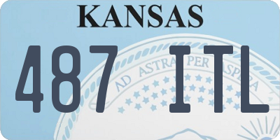 KS license plate 487ITL