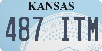KS license plate 487ITM