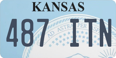 KS license plate 487ITN