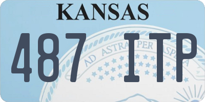 KS license plate 487ITP