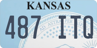 KS license plate 487ITQ