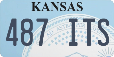 KS license plate 487ITS
