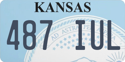 KS license plate 487IUL