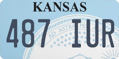 KS license plate 487IUR