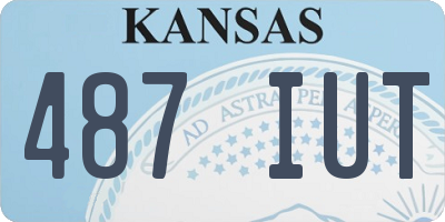 KS license plate 487IUT
