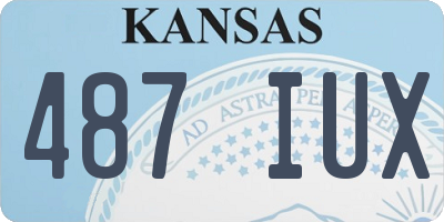 KS license plate 487IUX