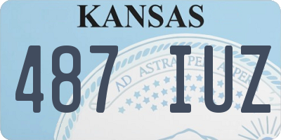 KS license plate 487IUZ