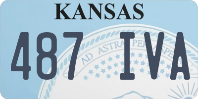KS license plate 487IVA