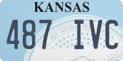 KS license plate 487IVC