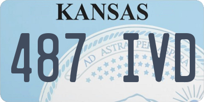 KS license plate 487IVD