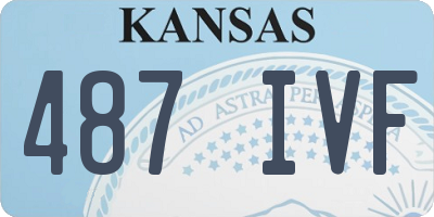 KS license plate 487IVF