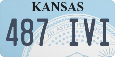 KS license plate 487IVI