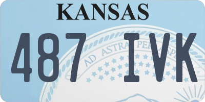 KS license plate 487IVK