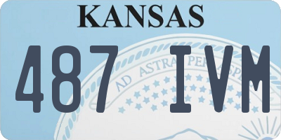KS license plate 487IVM
