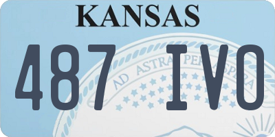 KS license plate 487IVO