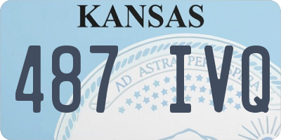 KS license plate 487IVQ