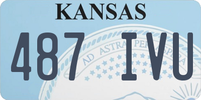 KS license plate 487IVU