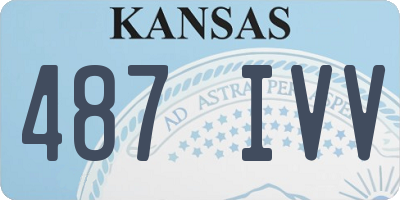 KS license plate 487IVV