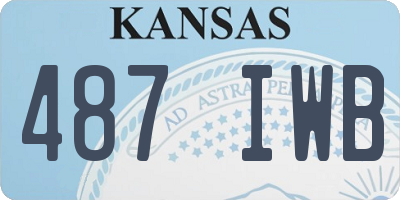 KS license plate 487IWB
