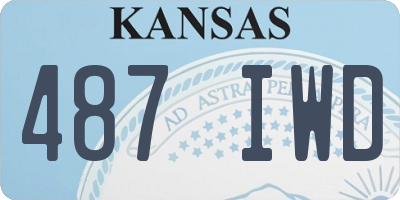 KS license plate 487IWD
